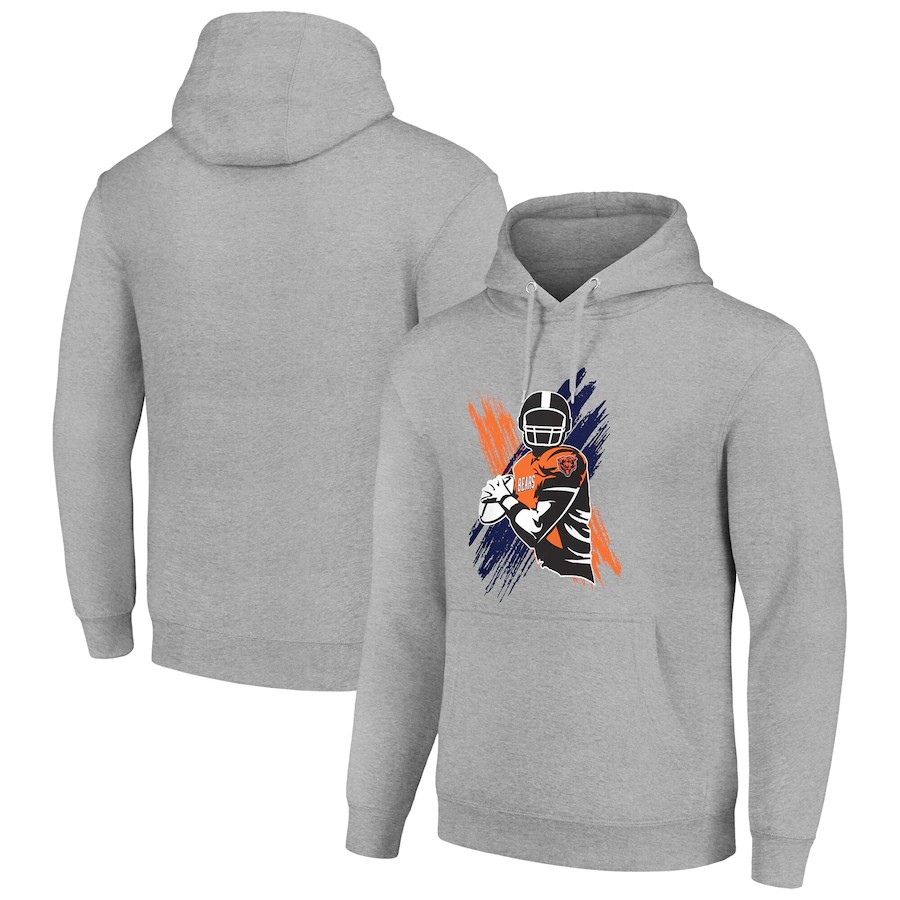 Men chicago bears grey NFL 2024 hoodie